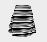 Fancy Striped Flare Dress - Objet D'Art