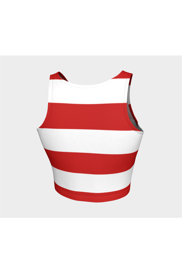 Red and White Stripes Athletic Top - Objet D'Art