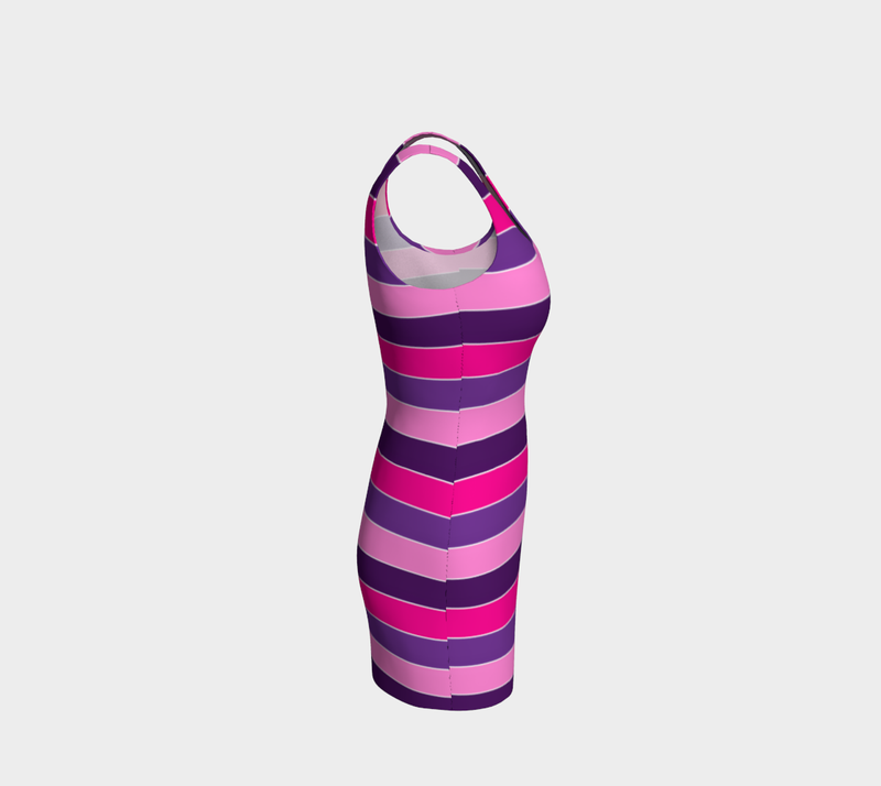 Striped Bodycon Dress - Objet D'Art