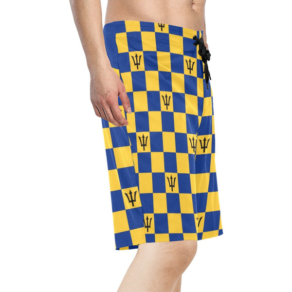 barbados 2 Men's All Over Print Board Shorts (Model L16) - Objet D'Art
