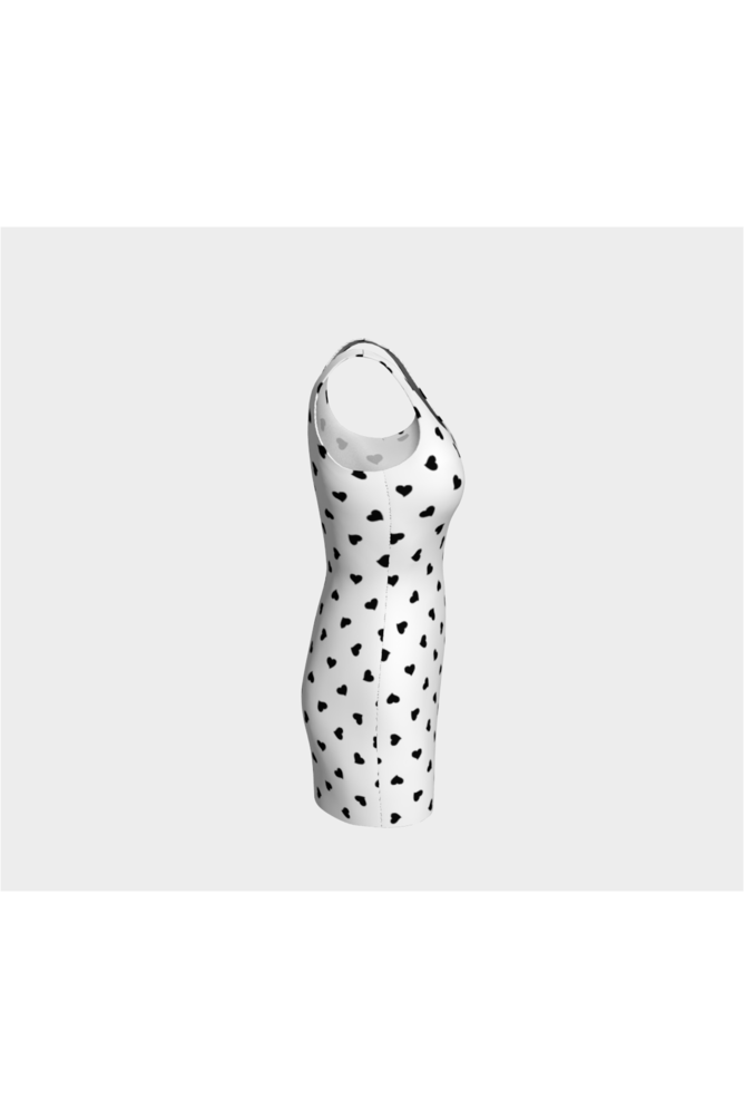 Hearts Bodycon Dress - Objet D'Art