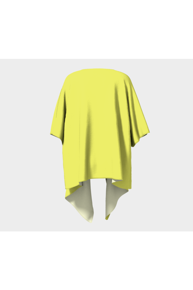 Lemon Yellow Draped Kimono - Objet D'Art