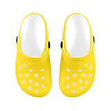 yellow print 2 Custom Print Foam Clogs for Kids - Objet D'Art
