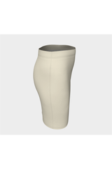 Wheat Colored Fitted Skirt - Objet D'Art