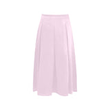 Pink Mnemosyne Women's Crepe Skirt (Model D16) - Objet D'Art