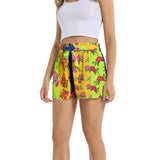 Ecletic Floral Array Women's Belted Short - Objet D'Art