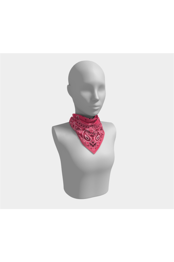 Pink Bandana Square Scarf - Objet D'Art