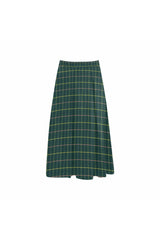 Storm Green Mnemosyne Women's Crepe Skirt - Objet D'Art