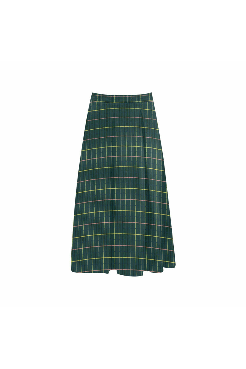 Storm Green Mnemosyne Women's Crepe Skirt - Objet D'Art