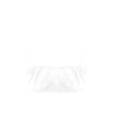 white solid print addsart Crop Bikini Top (Model S40) - Objet D'Art