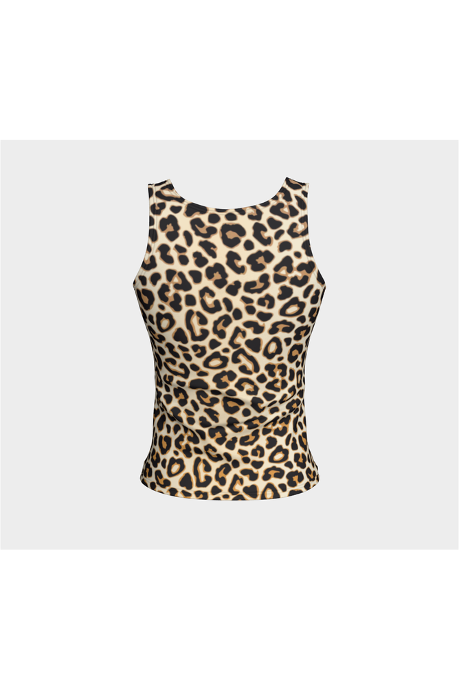 Leopard Print Fitted Tank Top - Objet D'Art