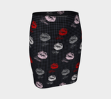 Multilingual Kisses Fitted Skirt - Objet D'Art