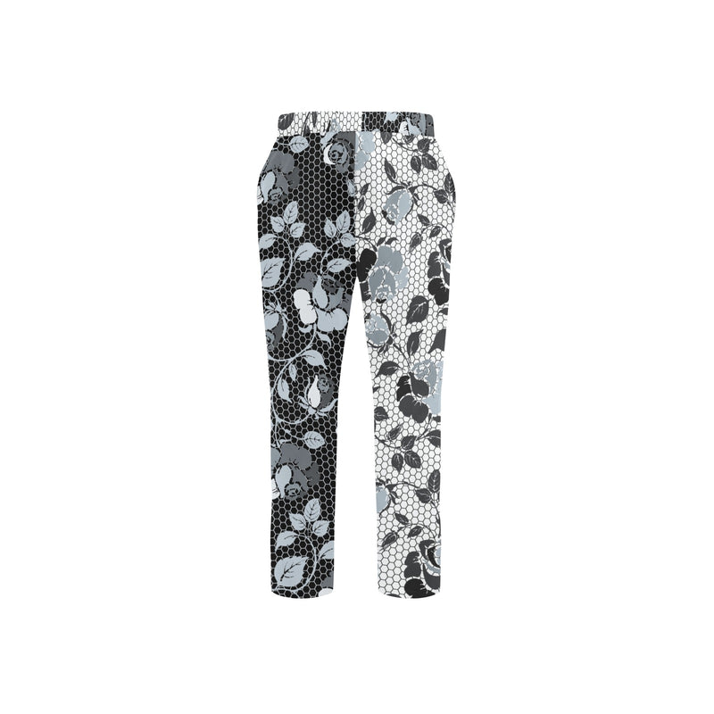 selenium gray print 4 Men's All Over Print Casual Trousers (Model L68) - Objet D'Art