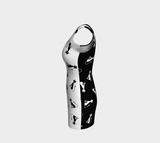 Cats Bodycon Dress - Objet D'Art