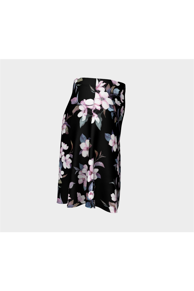 Pink Floral Midnight Flare Skirt - Objet D'Art