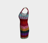 Rainbow Striped Bodycon Dress - Objet D'Art