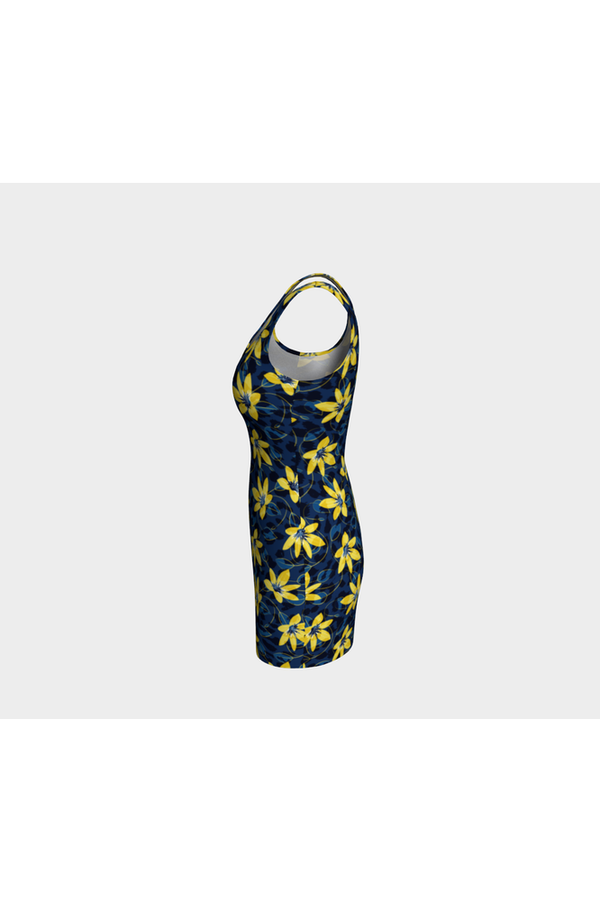 Floral Leopard Bodycon Dress - Objet D'Art