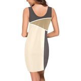 earthtone regional print Medea Vest Dress (Model D06) - Objet D'Art