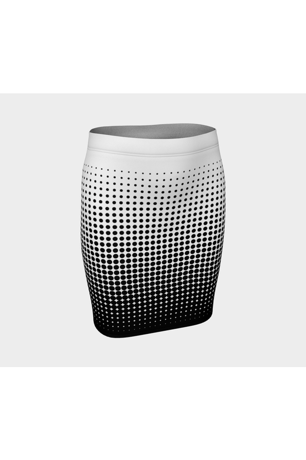 Halftone Fitted Skirt - Objet D'Art