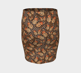 Butterfly Print Fitted Skirt - Objet D'Art