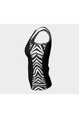 Zebra Print Athletic Top - Objet D'Art