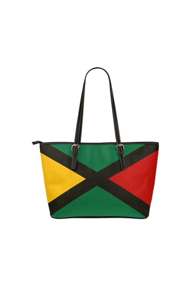 Pan African Colors Leather Tote Bag/Small - Objet D'Art