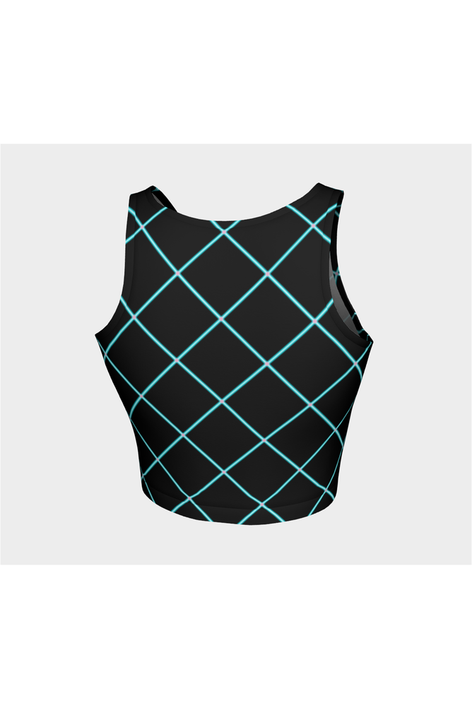 Aqua Striped Athletic Top - Objet D'Art