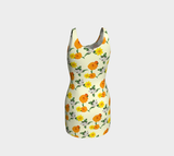 Pale Yellow Bodycon Dress - Objet D'Art