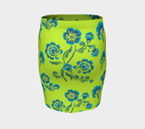 Floral Awakening Fitted Skirt - Objet D'Art