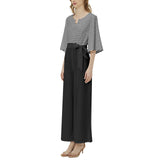 Dolman Sleeve Belted Wide Leg Jumpsuit - Objet D'Art
