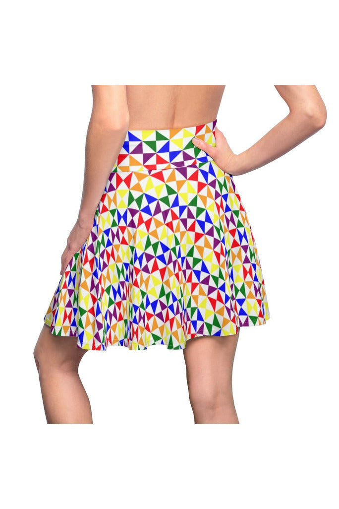 Rainbow Women's Skater Skirt - Objet D'Art