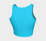 Anime Sky Blue Athletic Crop Top - Objet D'Art