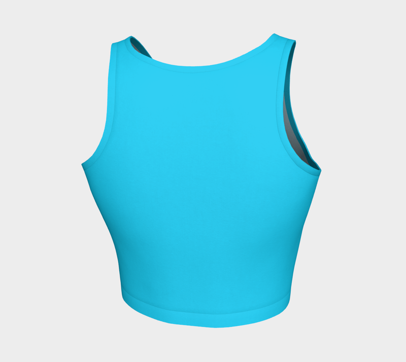 Anime Sky Blue Athletic Crop Top - Objet D'Art