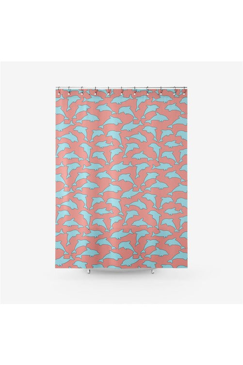 Textured Fabric Shower Curtain Printed Bathroom Curtains - Objet D'Art