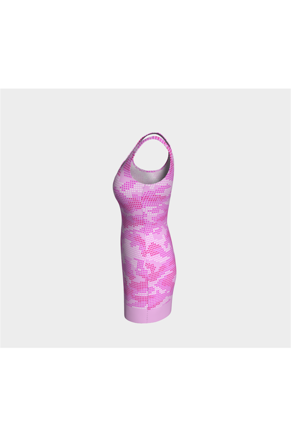 Pink Camouflage Bodycon Dress - Objet D'Art