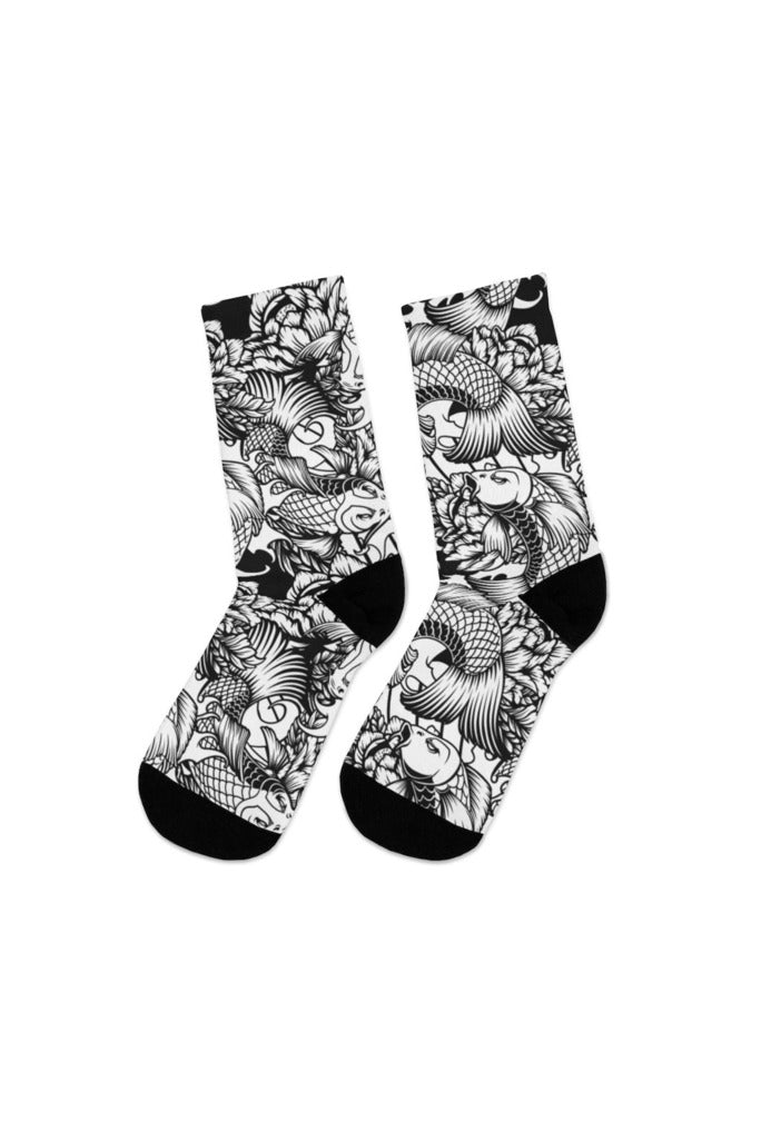 Asian Koi Print Socks - Objet D'Art