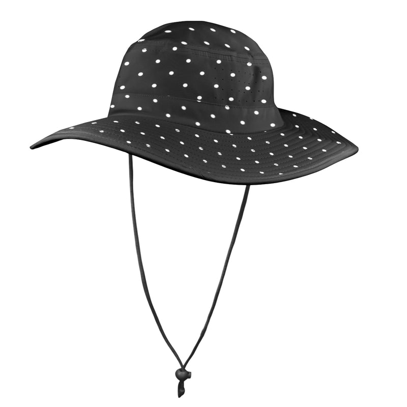 wb polka dot Wide Brim Bucket Hat - Objet D'Art