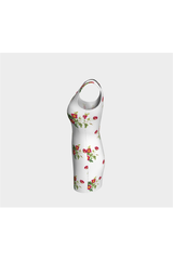 White Floral Bodycon Dress - Objet D'Art