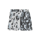 selenium gray print 3 Women's Casual Board Shorts (Model L54) - Objet D'Art