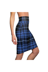 Plaid Women's Pencil Skirt - Objet D'Art