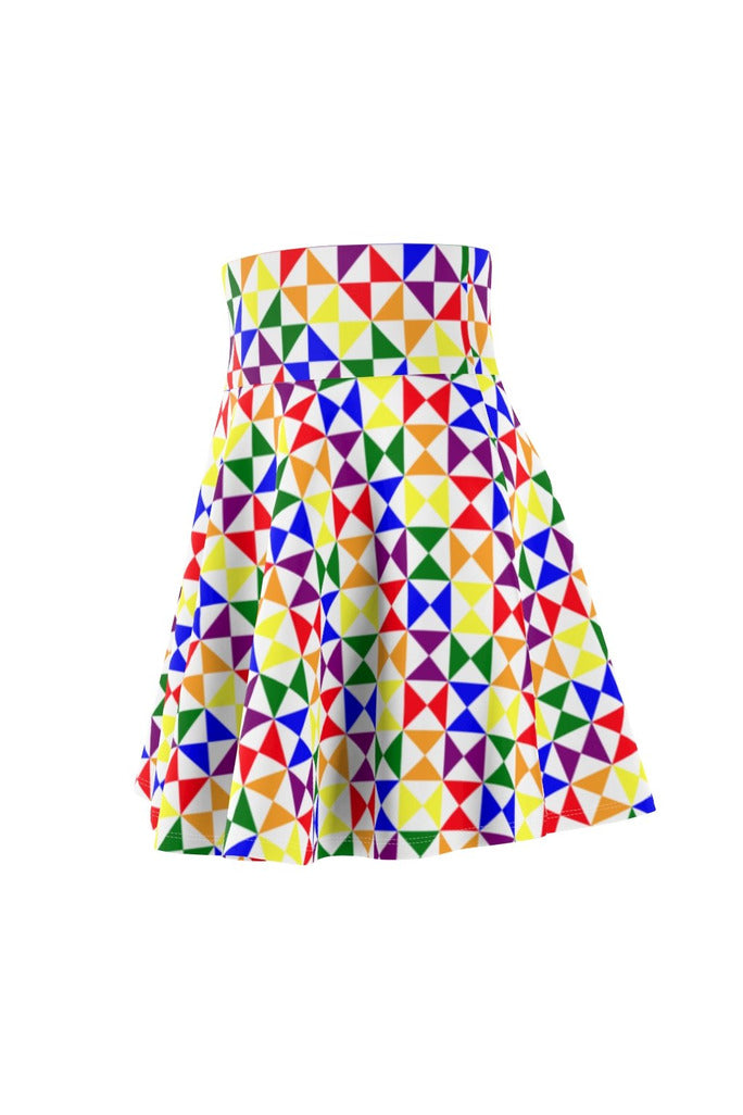 Rainbow Women's Skater Skirt - Objet D'Art