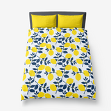 Lemon Print Microfiber Duvet Cover - Objet D'Art