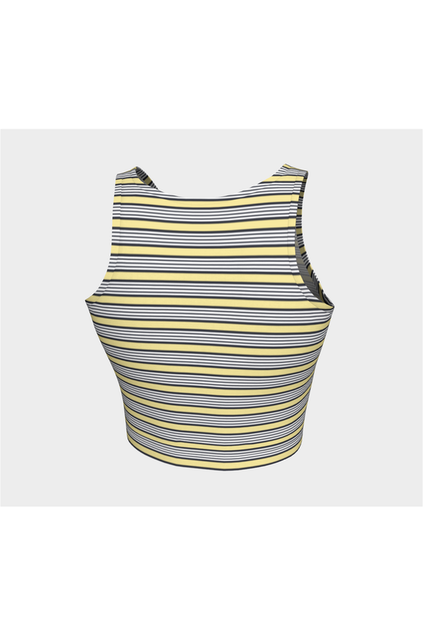 Yellow Stripes Athletic Top - Objet D'Art