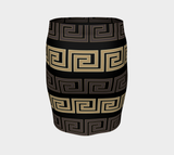 Greek Key Fitted Skirt - Objet D'Art