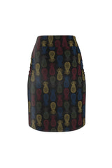 Pineapple Panache Women's Pencil Skirt - Objet D'Art