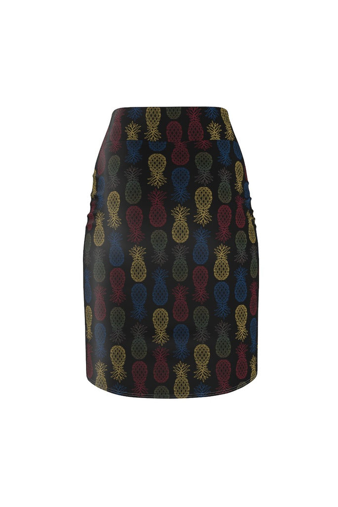 Pineapple Panache Women's Pencil Skirt - Objet D'Art