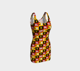 Runway Signs Bodycon Dress - Objet D'Art