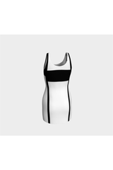Black & White Scheme Bodycon Dress - Objet D'Art