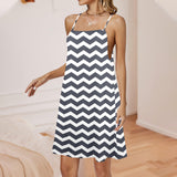 HERR BONE DRESS Drawstring Neck Sleeveless Dress (Model D68) - Objet D'Art