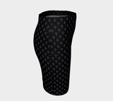 Charcoal Balloons Aloft Fitted Skirt - Objet D'Art